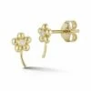 Ember Fine Jewelry 14K Diamond Flower Studs Women Earrings -Ember Fine Jewelry Store 6030473243 RLLZ 1