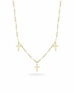 Ember Fine Jewelry 14K Cross Necklace Women Necklaces