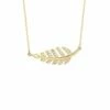 Ember Fine Jewelry 14K 0.13 Ct. Tw. Diamond Leaf Necklace Women Necklaces -Ember Fine Jewelry Store 6030699265 RLLZ 1
