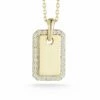 Ember Fine Jewelry 14K 0.19 Ct. Tw. Diamond Tag Necklace Women Necklaces -Ember Fine Jewelry Store 6030722256 RLLZ 1
