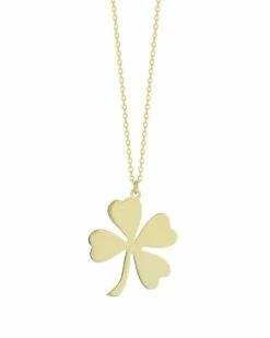 Ember Fine Jewelry 14K Large Clover Necklace Women Necklaces