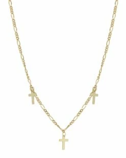 Ember Fine Jewelry 14K Cross Necklace Women Necklaces