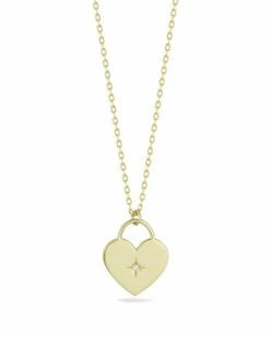 Ember Fine Jewelry 14K Diamond Heart Necklace Women Necklaces