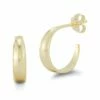 Ember Fine Jewelry 14K Concave Hoops Women Earrings