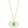 Ember Fine Jewelry 14K Turquoise Evil Eye Necklace Women Necklaces -Ember Fine Jewelry Store 6040308290 RLLZ 1
