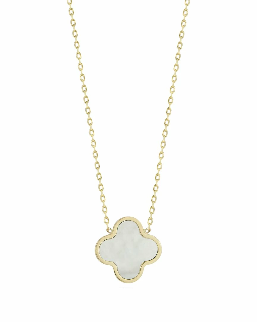 Ember Fine Jewelry 14K Pearl Clover Necklace Women Necklaces 3 Ember Fine Jewelry 14K Pearl Clover Necklace Women Necklaces