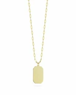 Ember Fine Jewelry 14K Tag Necklace Women Necklaces