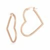 Ember Fine Jewelry 14K Rose Gold Heart Hoops Women Earrings 2 Ember Fine Jewelry 14K Rose Gold Heart Hoops Women Earrings -Ember Fine Jewelry Store 6040308302 RLLZ 1