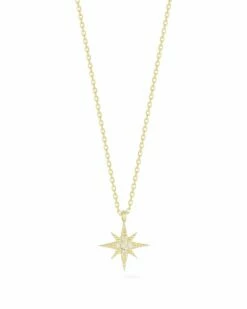 Ember Fine Jewelry 14K Diamond North Star Necklace Women Necklaces
