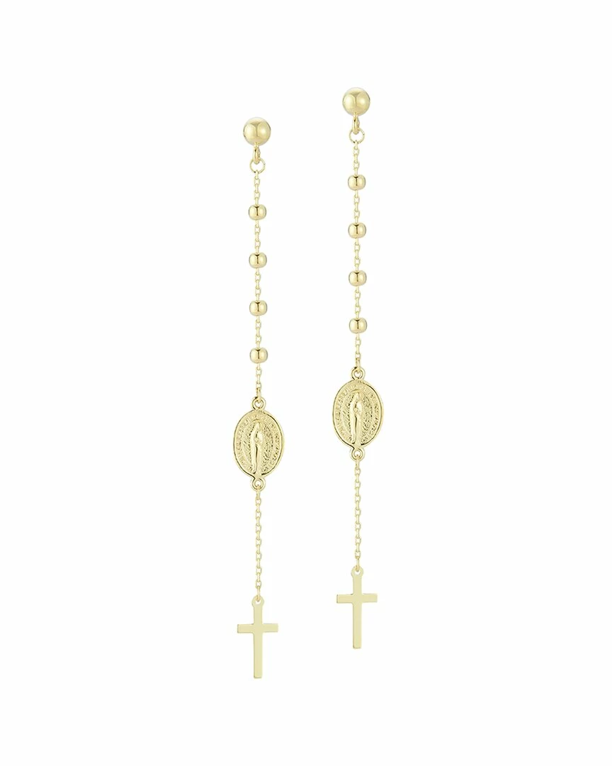 Ember Fine Jewelry 14K Rosary Earrings Women 3 Ember Fine Jewelry 14K Rosary Earrings Women