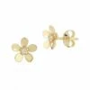 Ember Fine Jewelry 14K Diamond Flower Studs Women Earrings