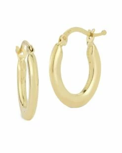 Ember Fine Jewelry 14K Oval Hoop Hoops Women Earrings