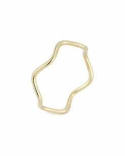 Ember Fine Jewelry 14K Zig Zag Wave Ring Women Rings