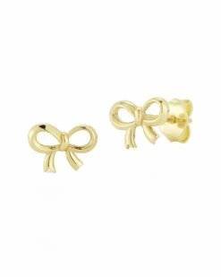 Ember Fine Jewelry 14K Bow Studs Women Earrings