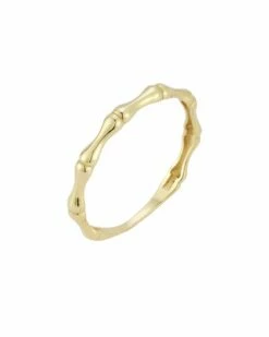 Ember Fine Jewelry 14K Bamboo Band Ring Women Rings