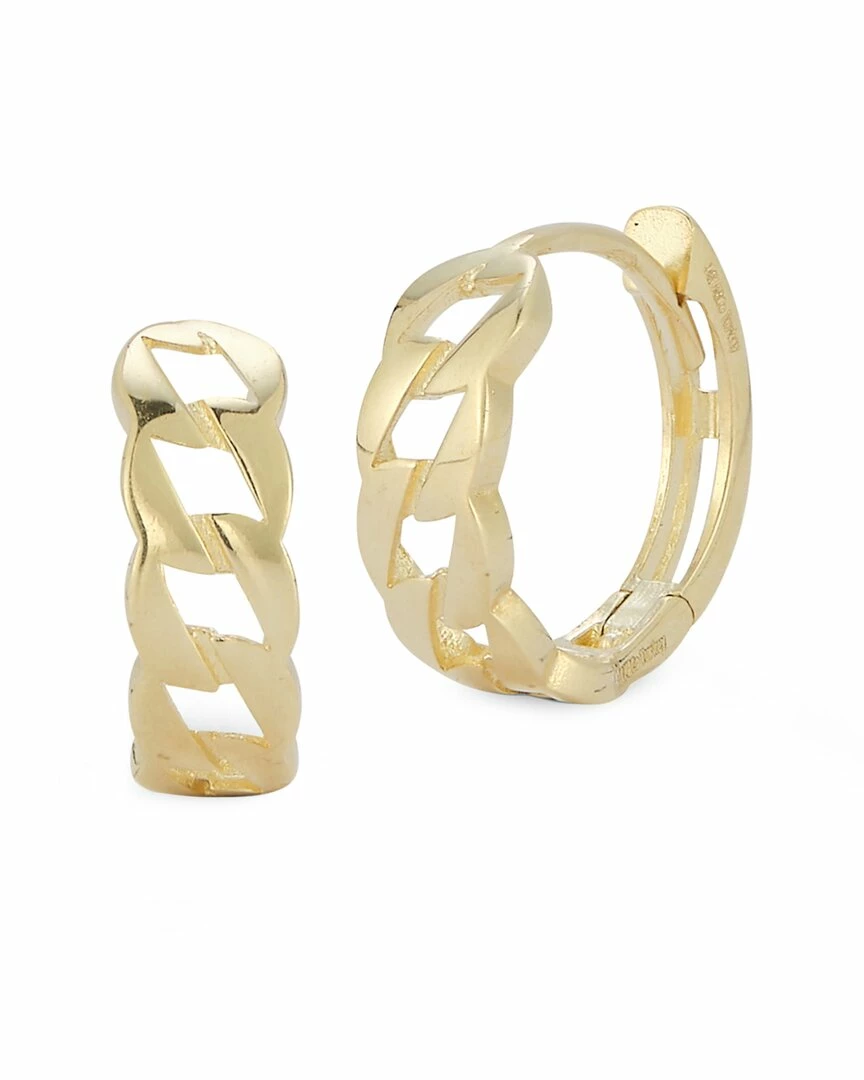 Ember Fine Jewelry 14K Curb Link Huggie Earrings Women 3 Ember Fine Jewelry 14K Curb Link Huggie Earrings Women