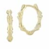 Ember Fine Jewelry 14K Bamboo Huggie Earrings Women -Ember Fine Jewelry Store 6040431161 RLLZ 1