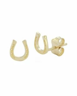 Ember Fine Jewelry 14K Horseshoe Studs Women Earrings