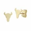 Ember Fine Jewelry 14K Long Horn Studs Women Earrings -Ember Fine Jewelry Store 6040431168 RLLZ 1