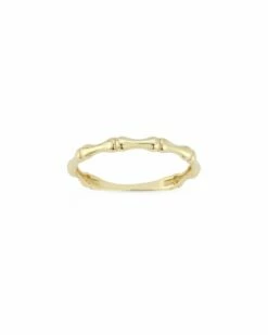 Ember Fine Jewelry 14K Bamboo Band Ring Women Rings
