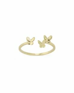 Ember Fine Jewelry 14K Triple Butterfly Ring Women Rings