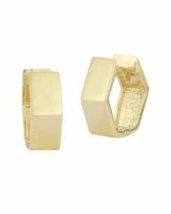 Ember Fine Jewelry 14K Hexagon Huggie Earrings Women