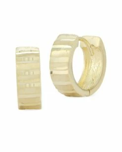 Ember Fine Jewelry 14K Cut Huggie Earrings Women