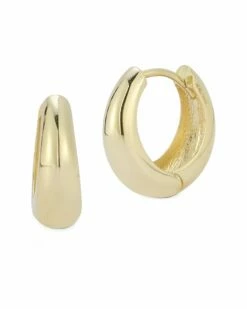 Ember Fine Jewelry 14K Graduated Polished Huggie Earrings Women