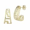 Ember Fine Jewelry 14K Graduated Greek Key Earrings Women -Ember Fine Jewelry Store 6040492939 RLLZ 1