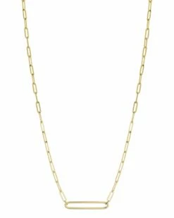 Ember Fine Jewelry 14K Open Bar Necklace Women Necklaces
