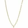 Ember Fine Jewelry 14K Paperclip Link T Bar Necklace Women Necklaces 2 Ember Fine Jewelry 14K Paperclip Link T Bar Necklace Women Necklaces -Ember Fine Jewelry Store 6040502899 RLLZ 1