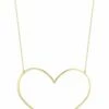 Ember Fine Jewelry 14K Jumbo Open Heart Necklace Women Necklaces -Ember Fine Jewelry Store 6040502901 RLLZ 1