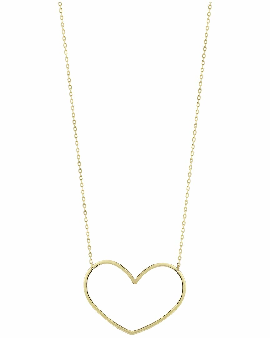 Ember Fine Jewelry 14K Small Open Heart Necklace Women Necklaces 3 Ember Fine Jewelry 14K Small Open Heart Necklace Women Necklaces