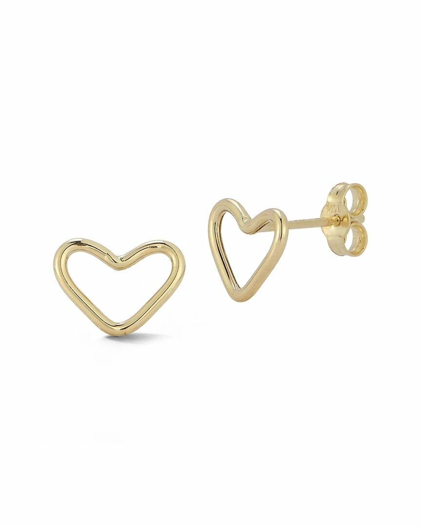 Ember Fine Jewelry 14K Open Heart Studs Women Earrings 3 Ember Fine Jewelry 14K Open Heart Studs Women Earrings