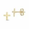Ember Fine Jewelry 14K Flat Cross Studs Women Earrings