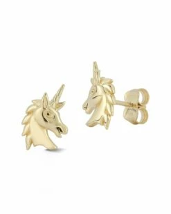 Ember Fine Jewelry 14K Unicorn Earrings Women