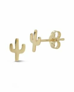 Ember Fine Jewelry 14K Cactus Studs Women Earrings