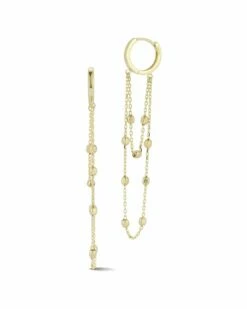 Ember Fine Jewelry 14K Double Hanging Chain Earrings Women