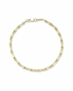 Ember Fine Jewelry 14K Bamboo Link Bracelet Women Bracelets