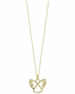 Ember Fine Jewelry 14K Open Angel Necklace Women Necklaces