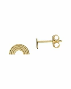 Ember Fine Jewelry 14K Rainbow Studs Women Earrings