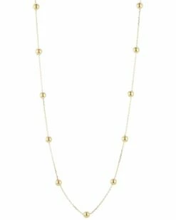 Ember Fine Jewelry 14K Ball Station Necklace Women Necklaces