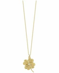 Ember Fine Jewelry 14K Diamond Clover Necklace Women Necklaces