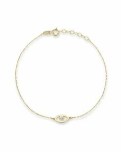 Ember Fine Jewelry 14K Diamond Evil Eye Bracelet Women Bracelets