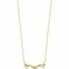 Ember Fine Jewelry 14K Diamond Bow Necklace Women Necklaces