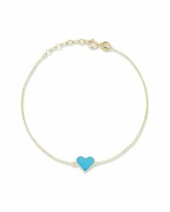 Ember Fine Jewelry 14K Enamel Heart Bracelet Women Bracelets