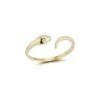 Ember Fine Jewelry 14K Diamond Open Snake Ring Women Rings -Ember Fine Jewelry Store 6040502962 RLLZ 1