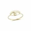 Ember Fine Jewelry 14K Diamond Evil Eye Ring Women Rings
