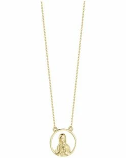 Ember Fine Jewelry 14K Open Mary Necklace Women Necklaces