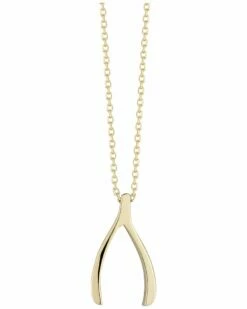 Ember Fine Jewelry 14K Wishbone Necklace Women Necklaces